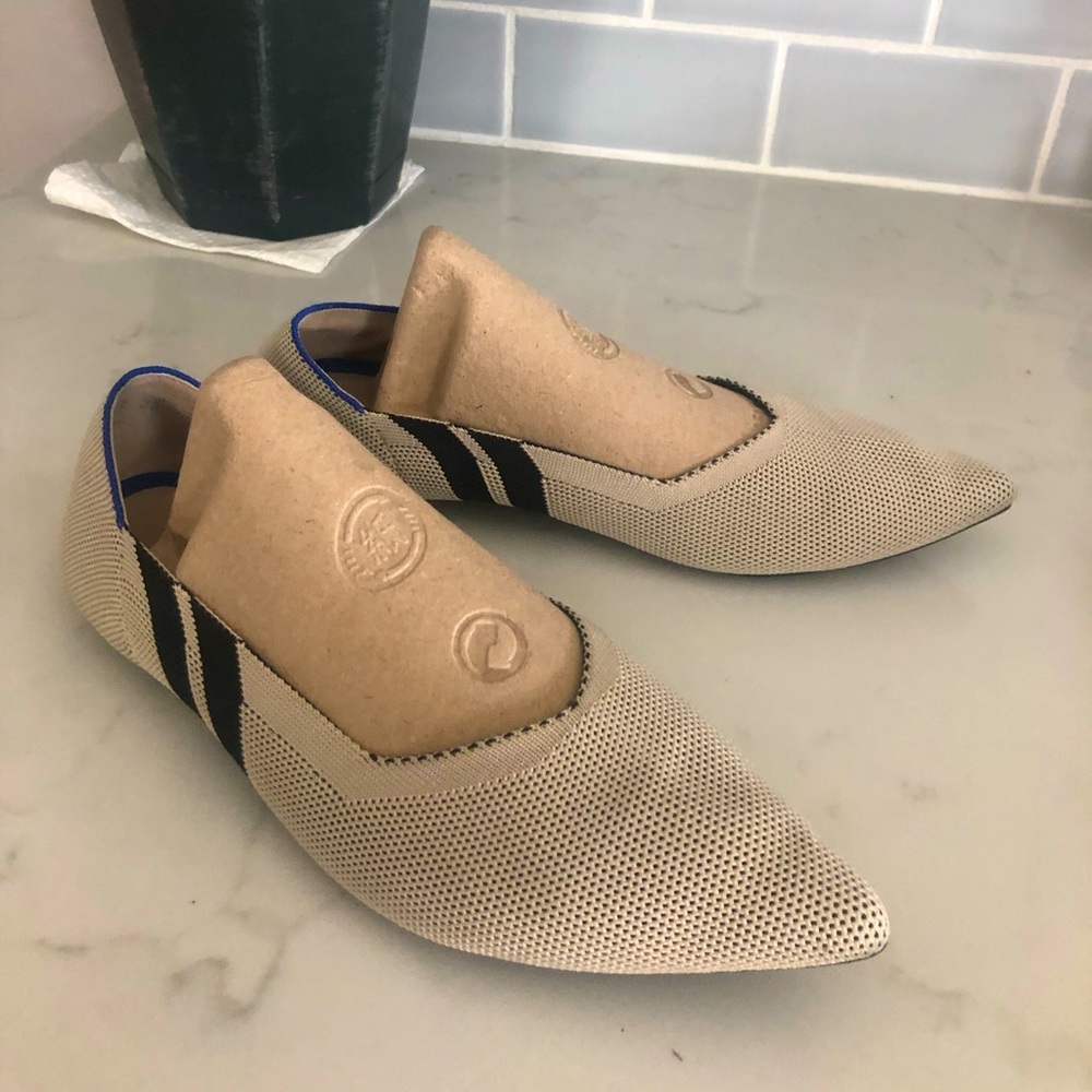 Je t’ Accompagne Toujours Flat Beige Shoes Size 38